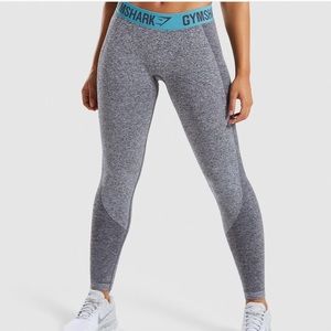 Gymshark Flex Leggings (Gray and Pink)